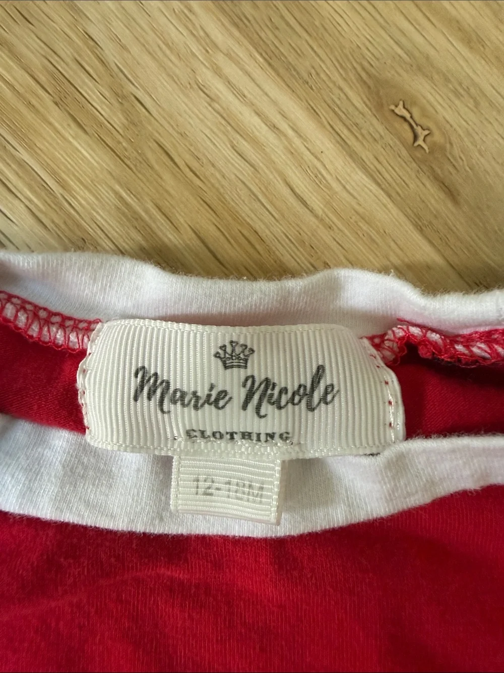 Red and Black Santa Appliqué One-Piece Bodysuit for Kids